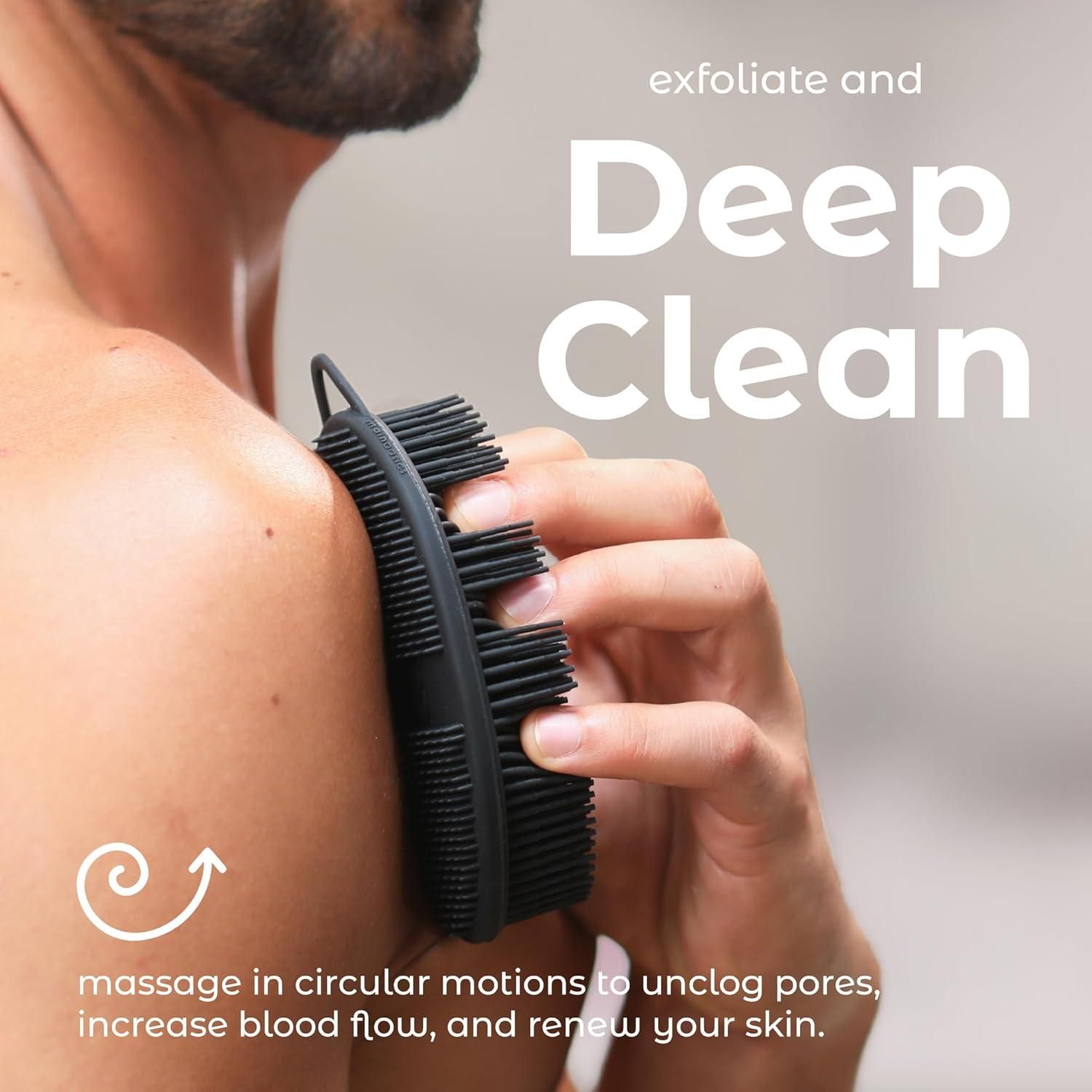 Exfoliating Silicone Body Scrubber Pro 2-in-1